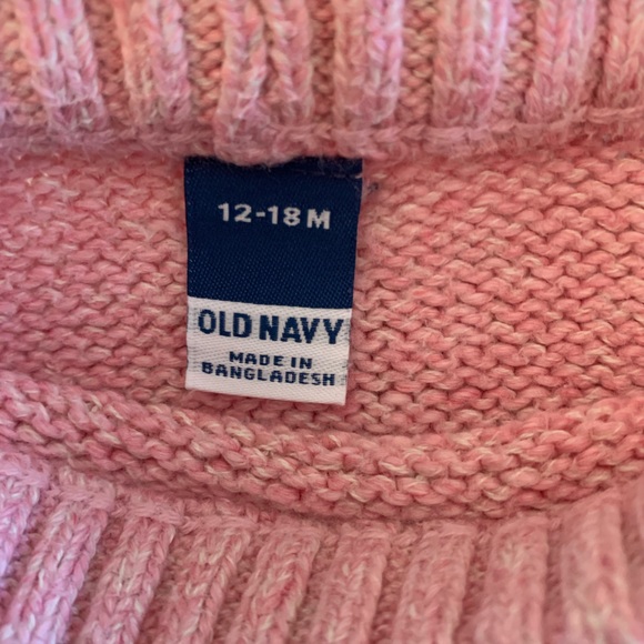 Old Navy Pink cozy cotton knit 2 pc outfit. Absolutely adorable. Good condition - Picture 5 of 7